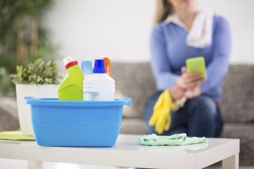Deep cleaning service for a modern bathroom in W8